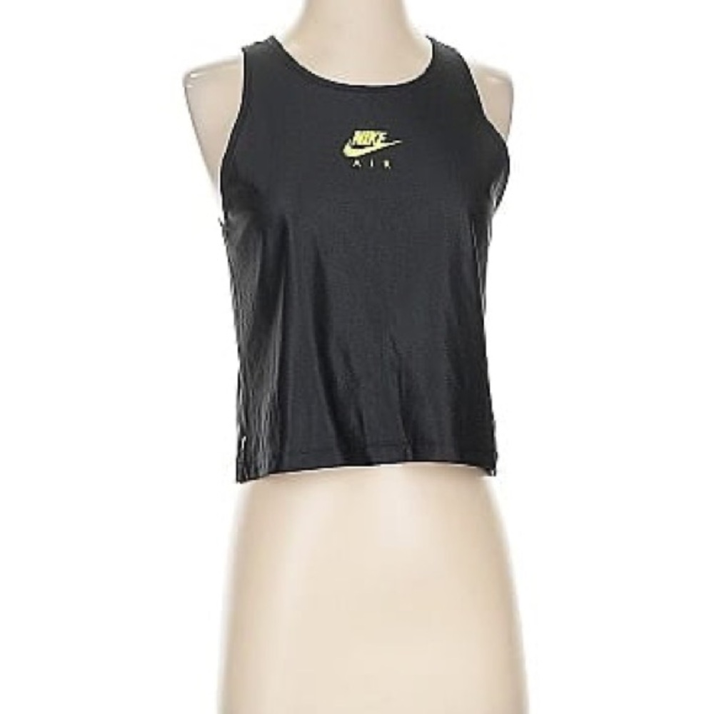 Nike Black and Yellow Crop Tank